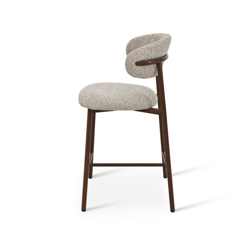 Zahra S Bar Stools [Set of 2] [Linen Texture Fabric] [65 cm]