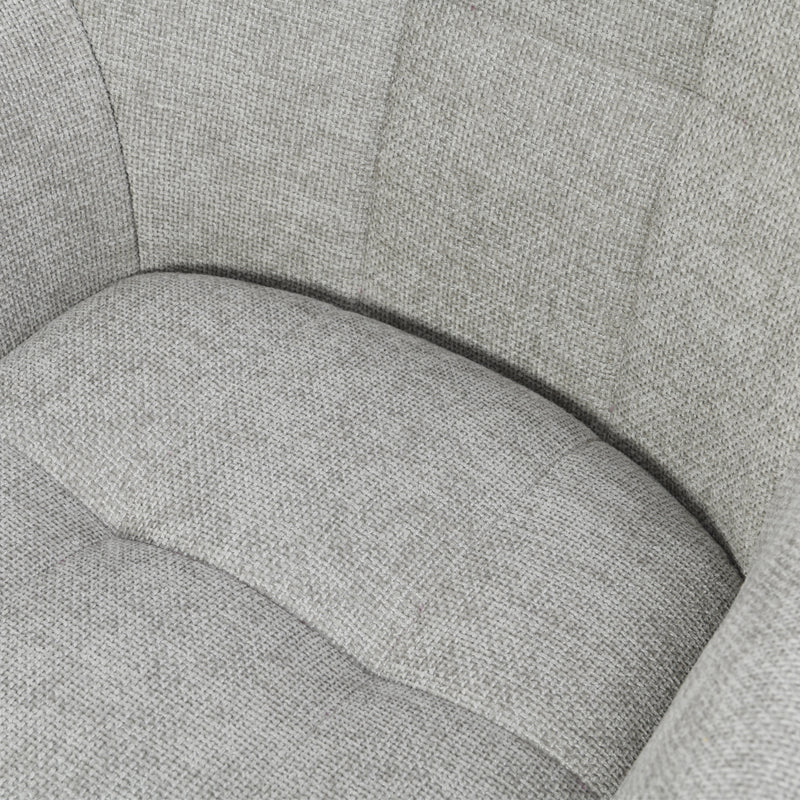 Brigid Swivel Dining Chairs [Set of 2] [Linen Fabric]