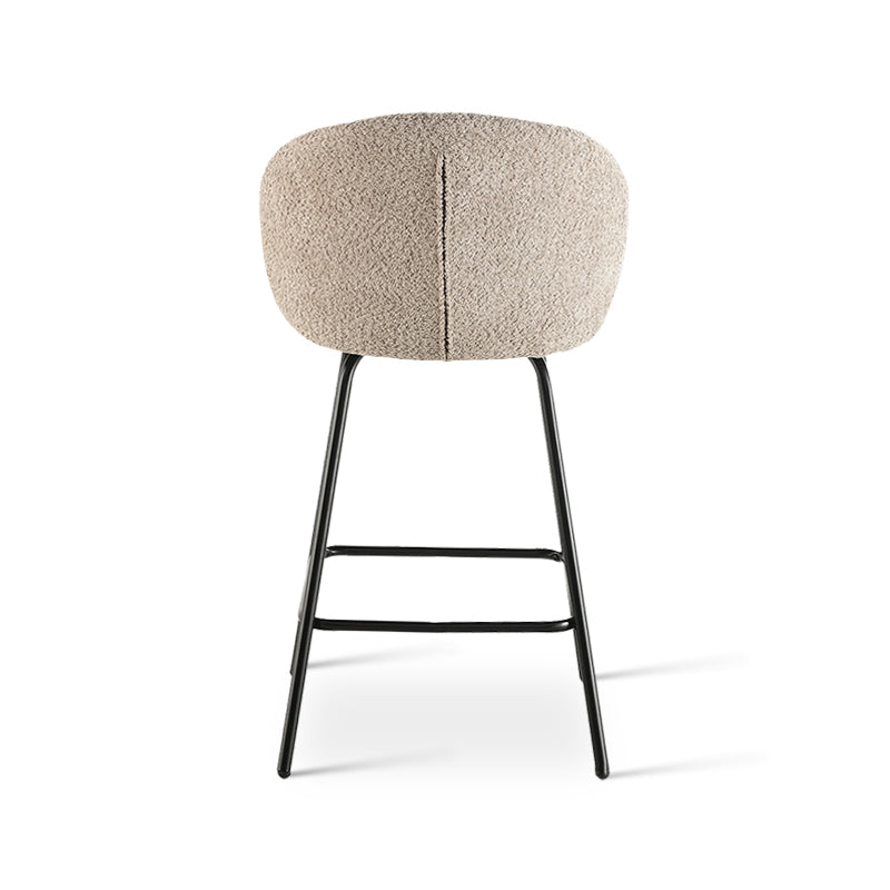 Yasin Bar Stools [Set of 2] [Boucle Fabric] [65 cm]