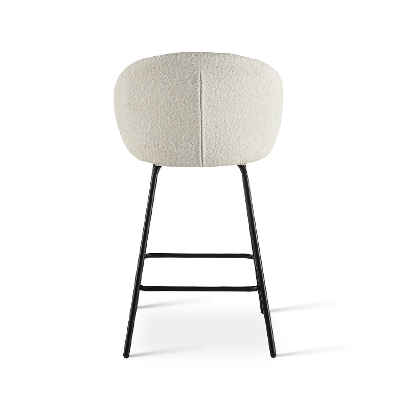 Yasin Bar Stools [Set of 2] [Boucle Fabric] [65 cm]