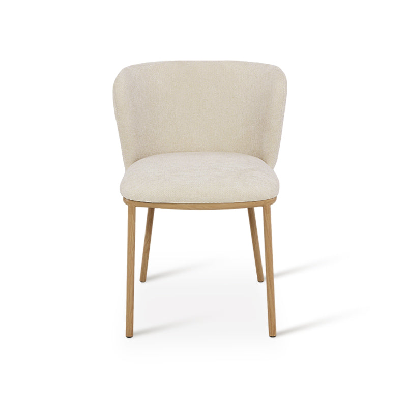 Veronica Round Dining Table & 4 Karin Dining Chairs [Dining set]