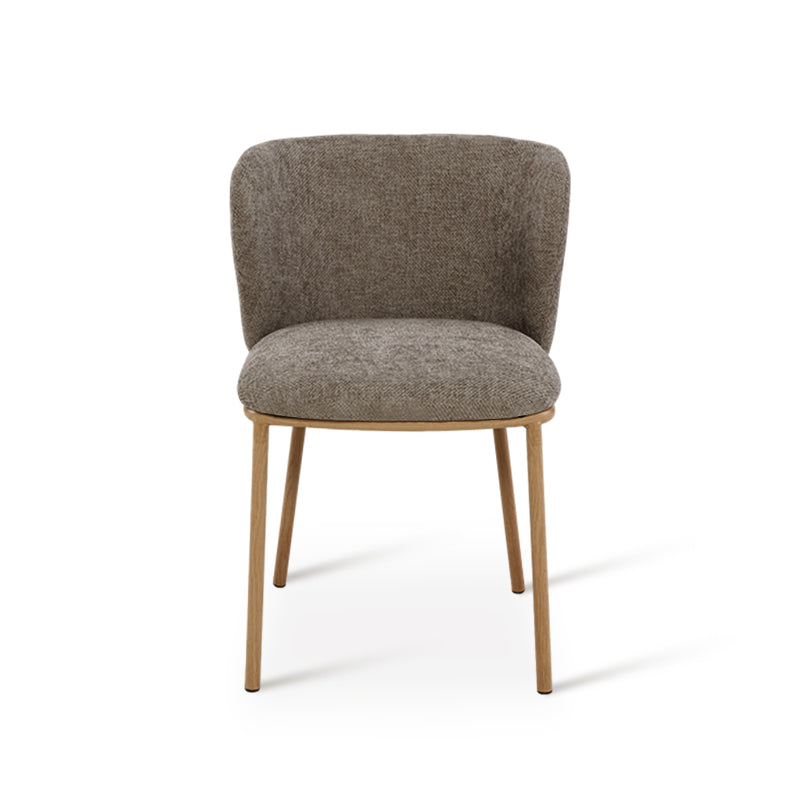 Veronica Round Dining Table & 4 Karin Dining Chairs [Dining set]