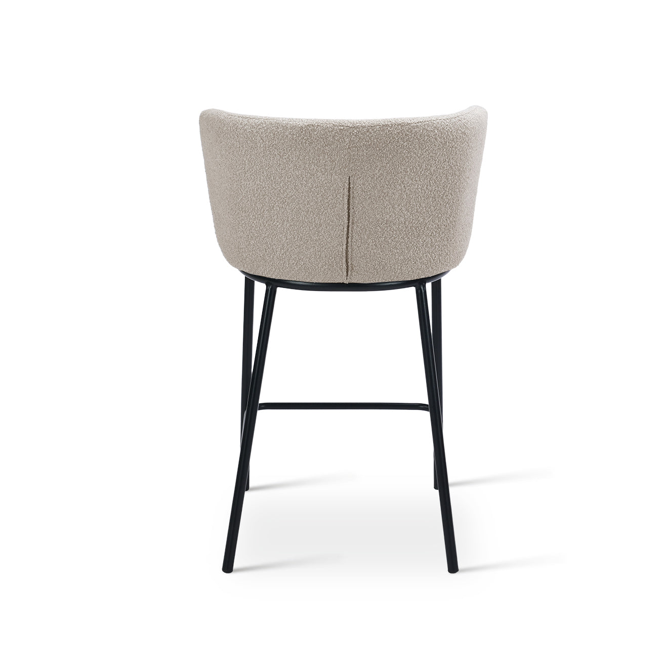 Karin Bar Stools [Set of 2] [Boucle Fabric] [65 cm]