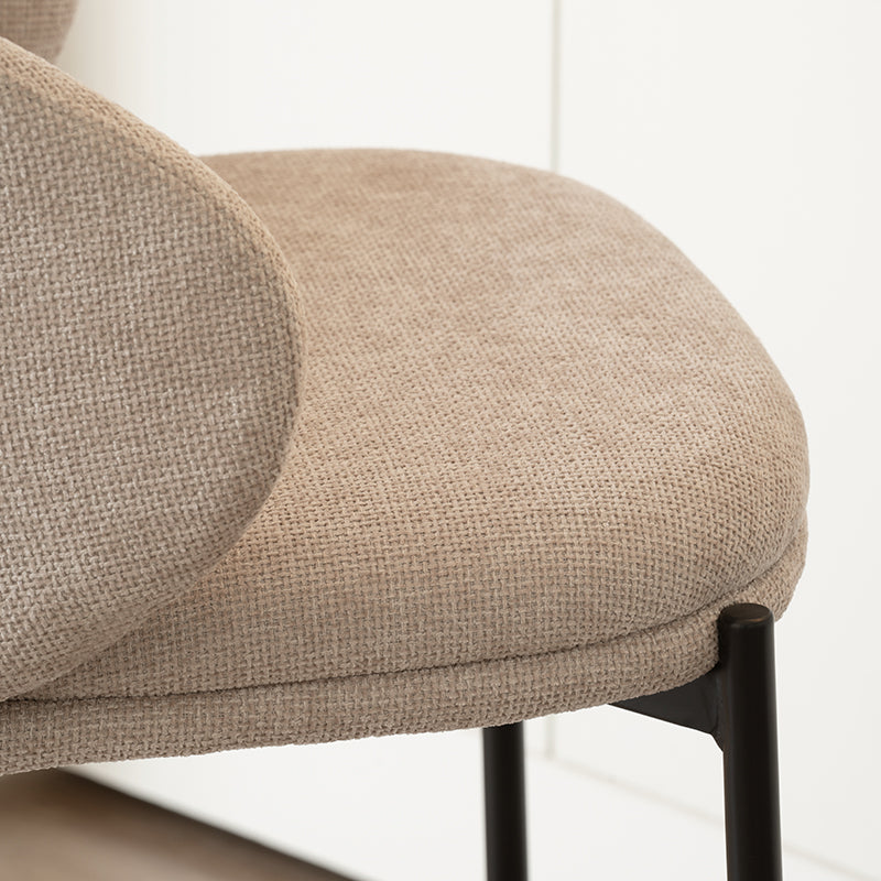 Bard Bar Stools [Set of 2] [Linen Texture Fabric] [65 cm]