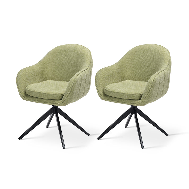 Aaliyah Swivel Chairs [Set of 2] [Linen Fabric]