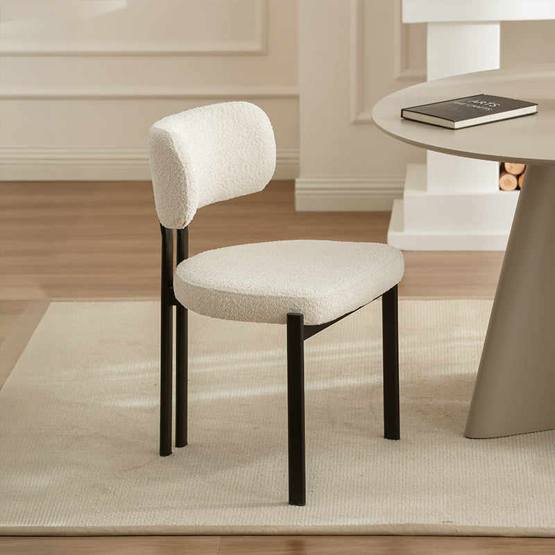 Mabel dining chairs [set of 2] [bouclé fabric]