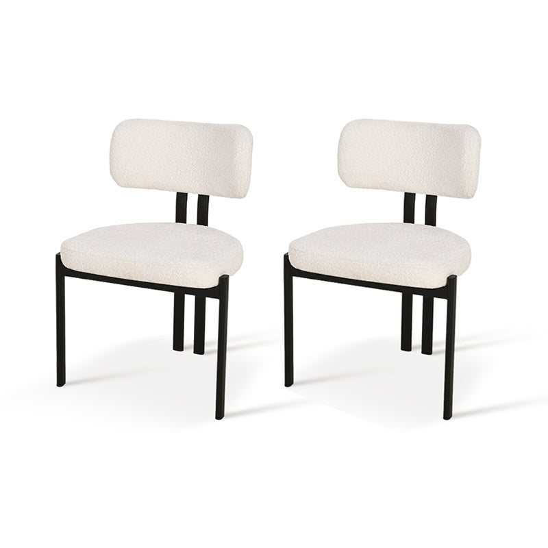 Mabel dining chairs [set of 2] [bouclé fabric]