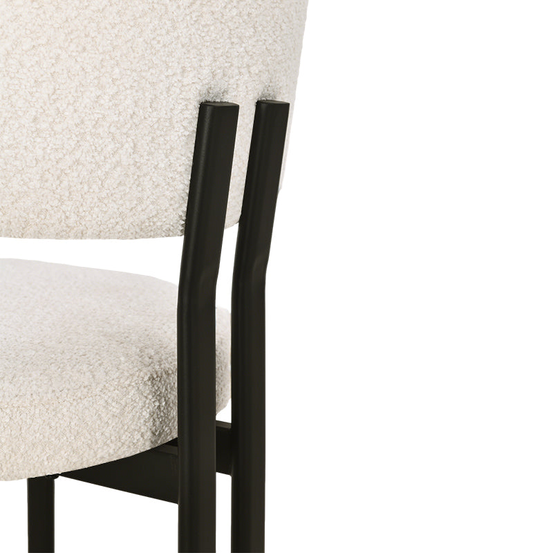 Mabel dining chairs [set of 2] [bouclé fabric]