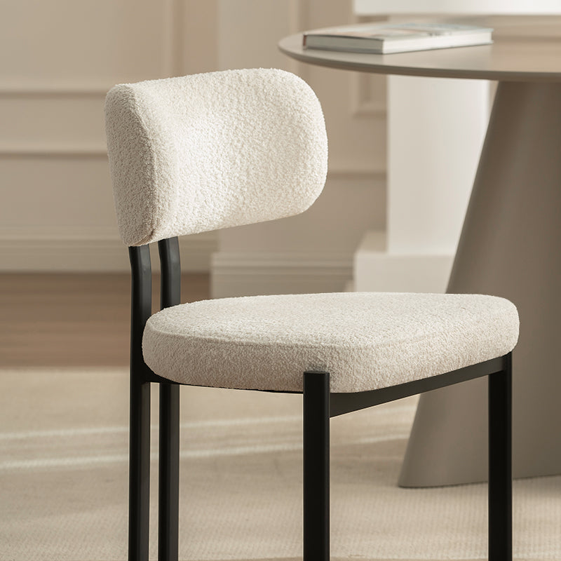 Mabel dining chairs [set of 2] [bouclé fabric]
