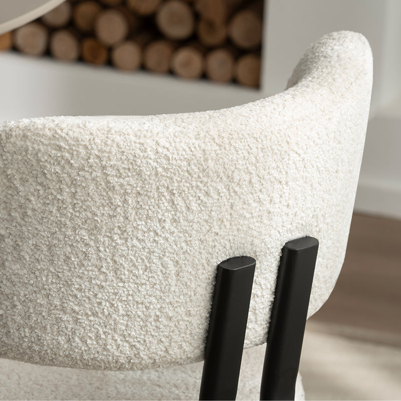 Mabel dining chairs [set of 2] [bouclé fabric]