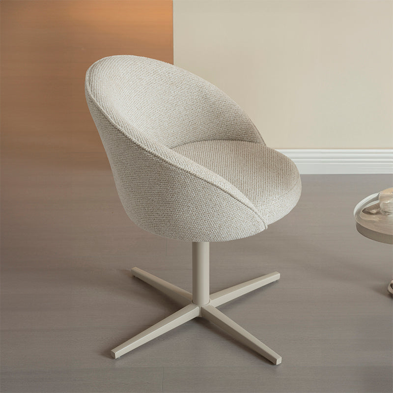 Paislee Swivel Dining Chairs [Set of 2] [Linen Fabric]