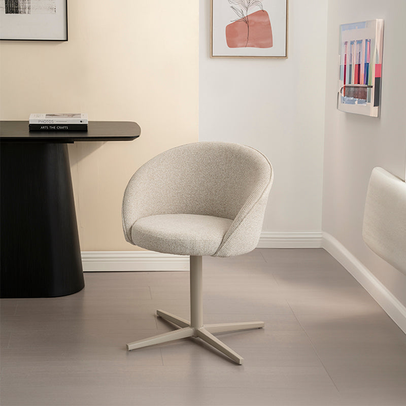 Paislee Swivel Dining Chairs [Set of 2] [Linen Fabric]