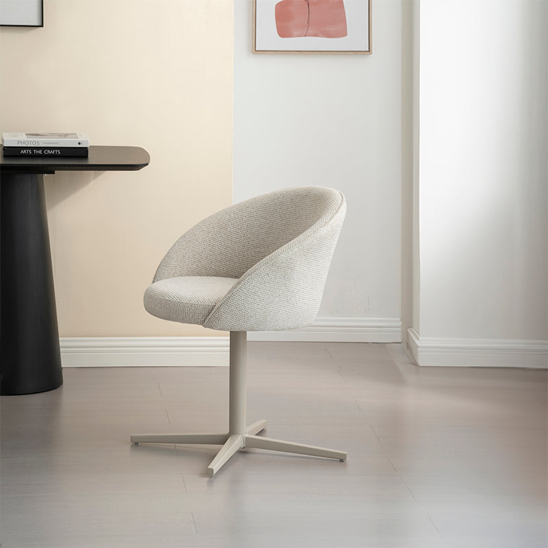 Paislee Swivel Dining Chairs [Set of 2] [Linen Fabric]