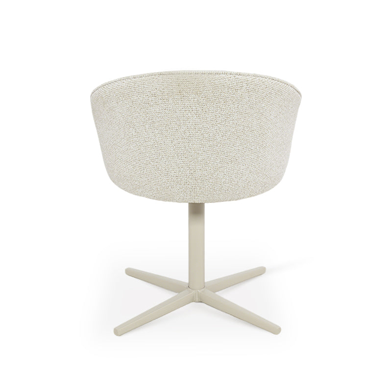 Paislee Swivel Dining Chairs [Set of 2] [Linen Fabric]