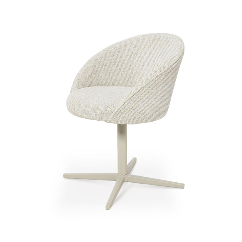 Paislee Swivel Dining Chairs [Set of 2] [Linen Fabric]
