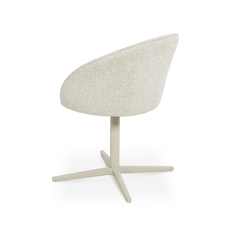 Paislee Swivel Dining Chairs [Set of 2] [Linen Fabric]