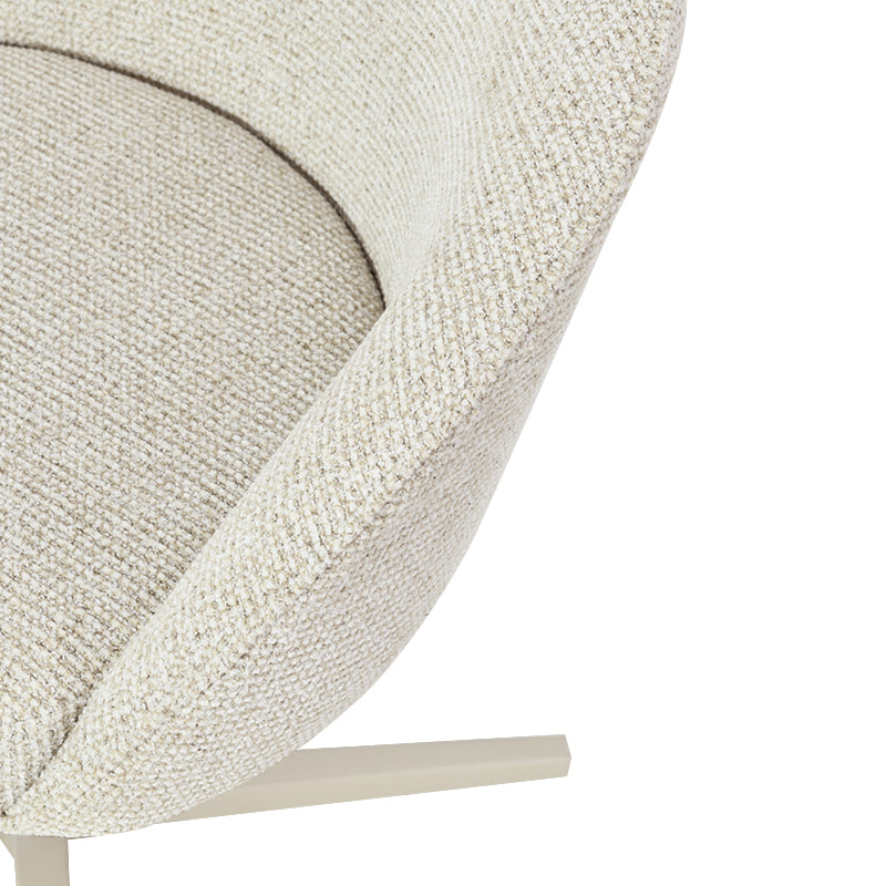 Paislee Swivel Dining Chairs [Set of 2] [Linen Fabric]