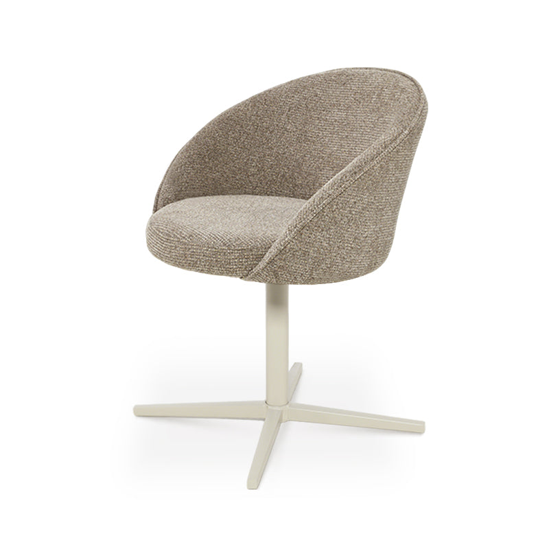 Paislee Swivel Dining Chairs [Set of 2] [Linen Fabric]