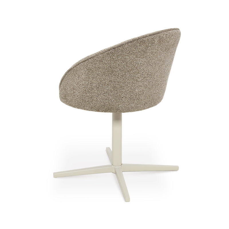 Paislee Swivel Dining Chairs [Set of 2] [Linen Fabric]