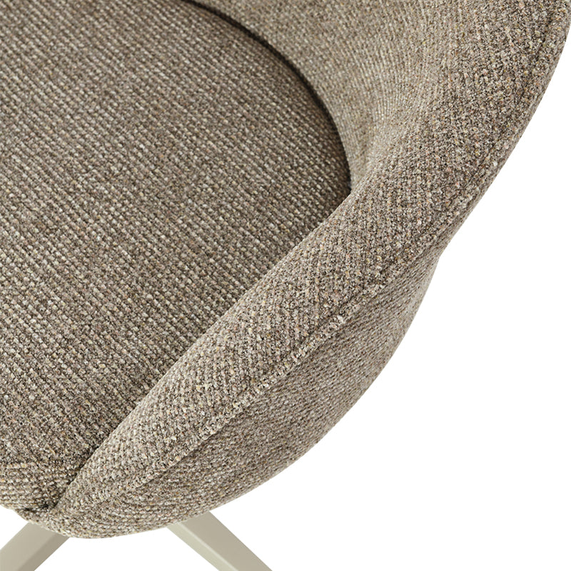 Paislee Swivel Dining Chairs [Set of 2] [Linen Fabric]