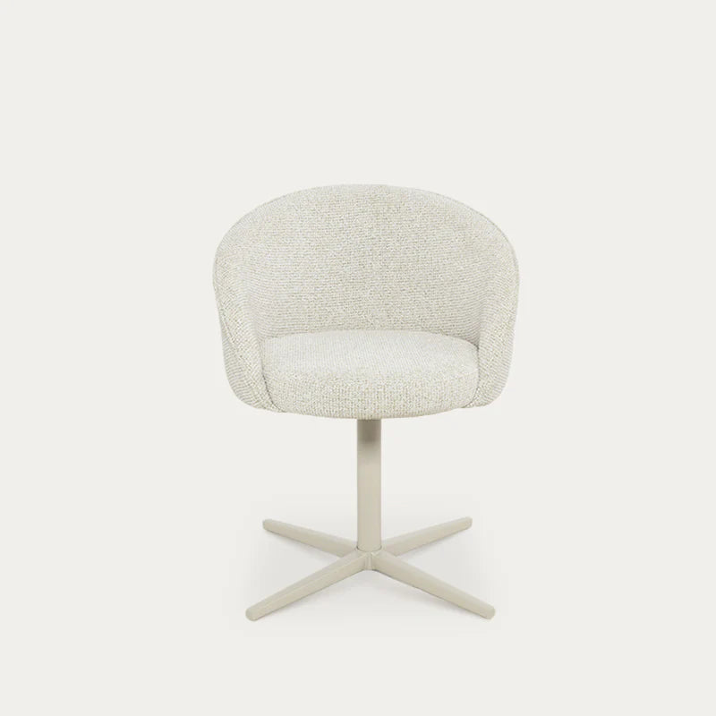 Paislee Swivel Dining Chairs [Set of 2] [Linen Texture Fabric]