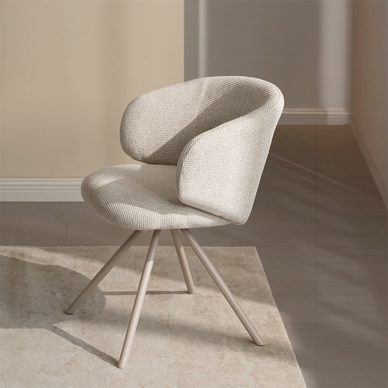 Paislee Swivel Dining Chairs [Set of 2] [Linen Fabric]