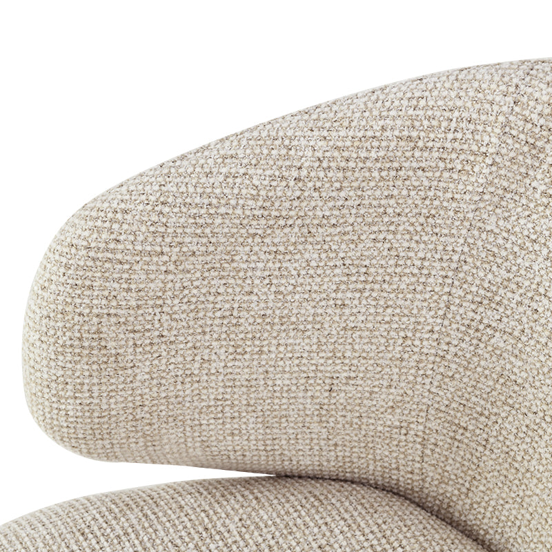 Paislee Swivel Dining Chairs [Set of 2] [Linen Fabric]