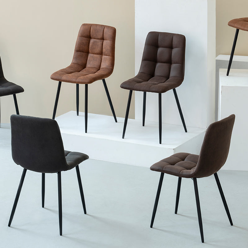 Aoife Dining Chairs [Set of 2] [Faux Suede]