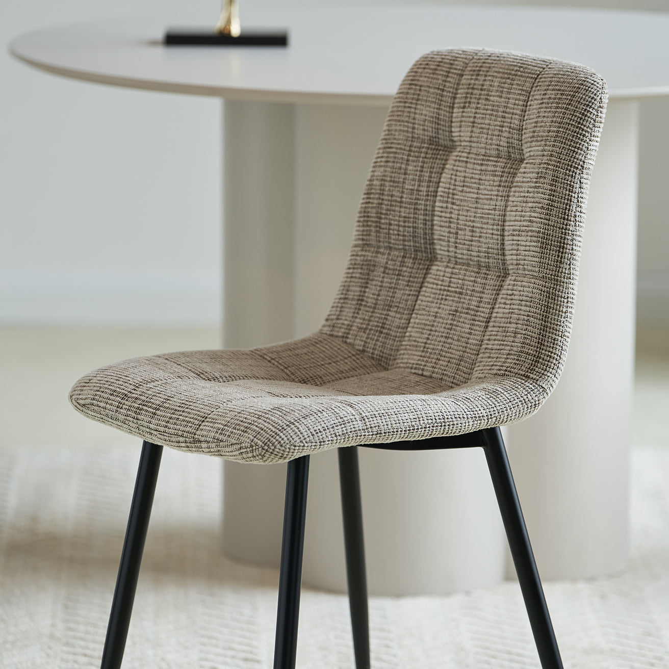 Aoife Dining Chairs [Set of 2] [Linen Fabric]