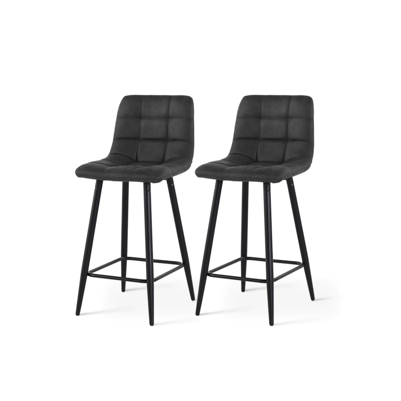 ofcasa, Aoife bar stools, barstools, breakfast bar stools, grey bar stools, chairs for sale, comfy chair, grey chair, breakfast bar chairs, kitchen island chairs, ofcasafurniture, ofcasachairs, ofcasa discount, ofcasa uk Space saving dining chair product shot | Cheap bar stools set of 2 option