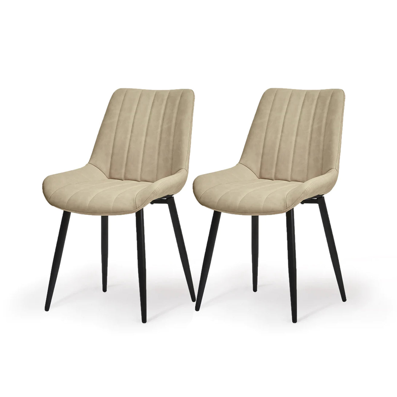 Jarvis Dining Chairs [Set of 2] [Faux Leather]