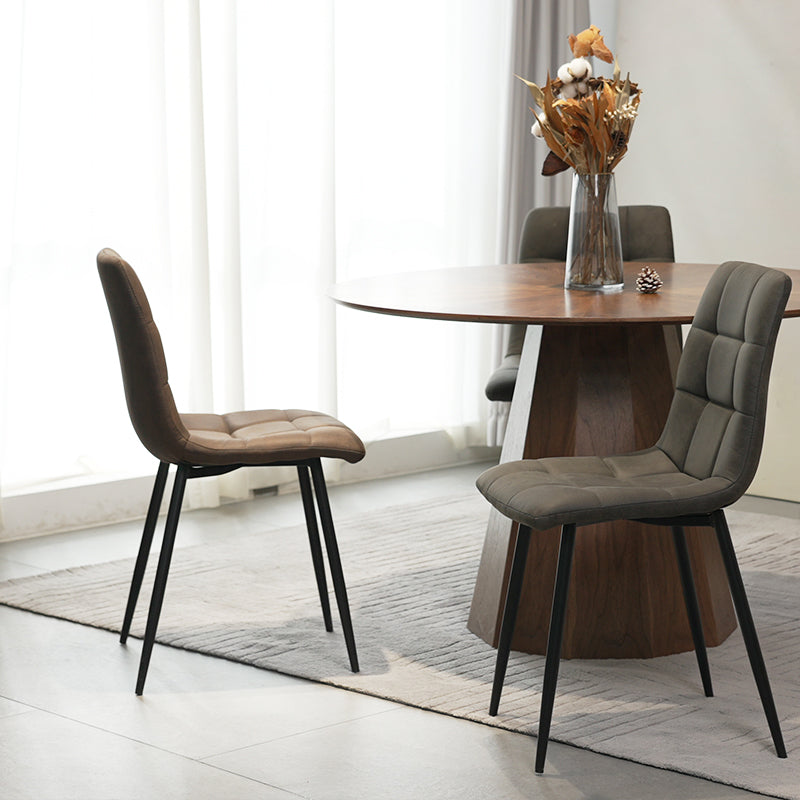 Aoife Dining Chairs [Set of 2] [Faux Suede]