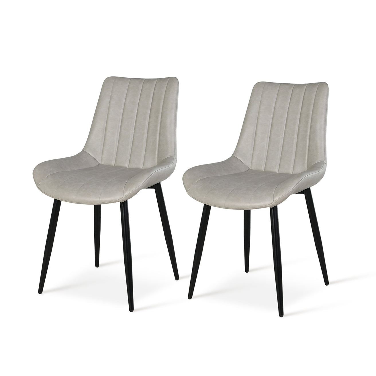 Jarvis Dining Chairs [Set of 2] [Faux Leather]