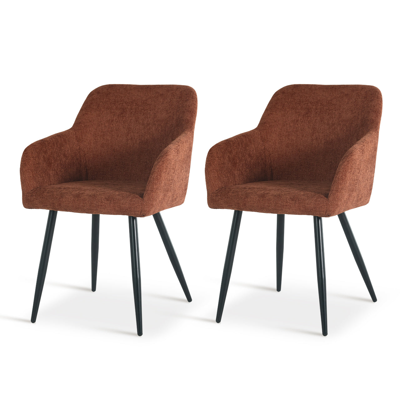 Frazer Dining Chairs [Set of 2] [Linen Fabric]