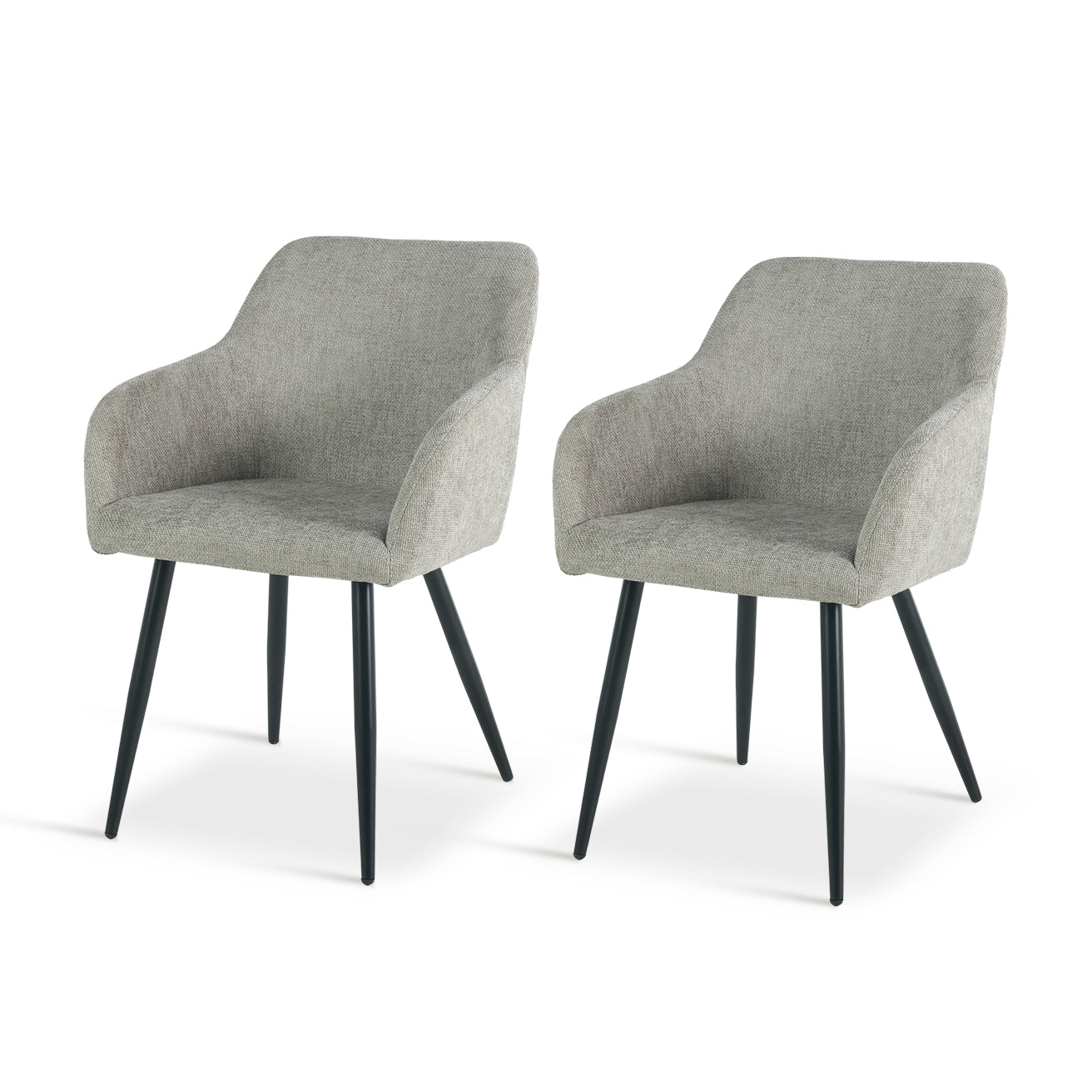 Frazer Dining Chairs [Set of 2] [Linen Fabric]