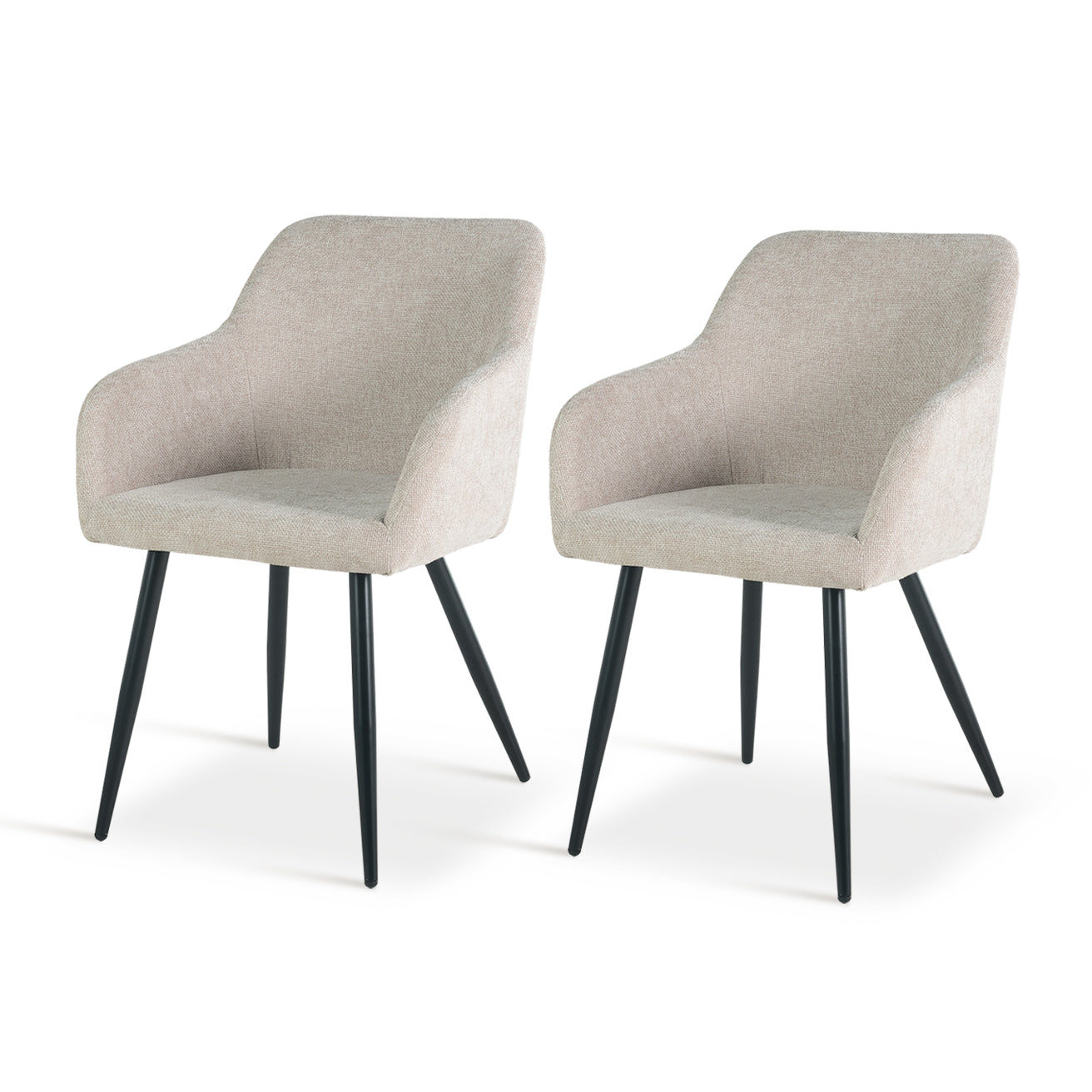 Frazer Dining Chairs [Set of 2] [Linen Fabric]