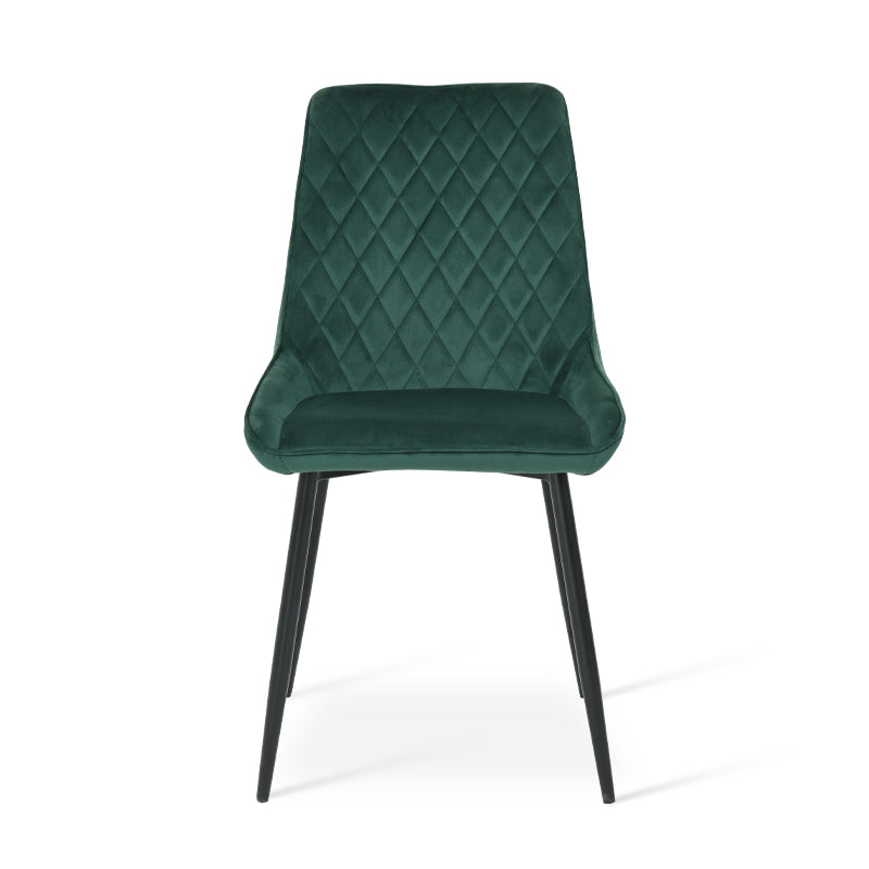 Zack Diamond Dining Chairs [Set of 2] [Pu Leather]