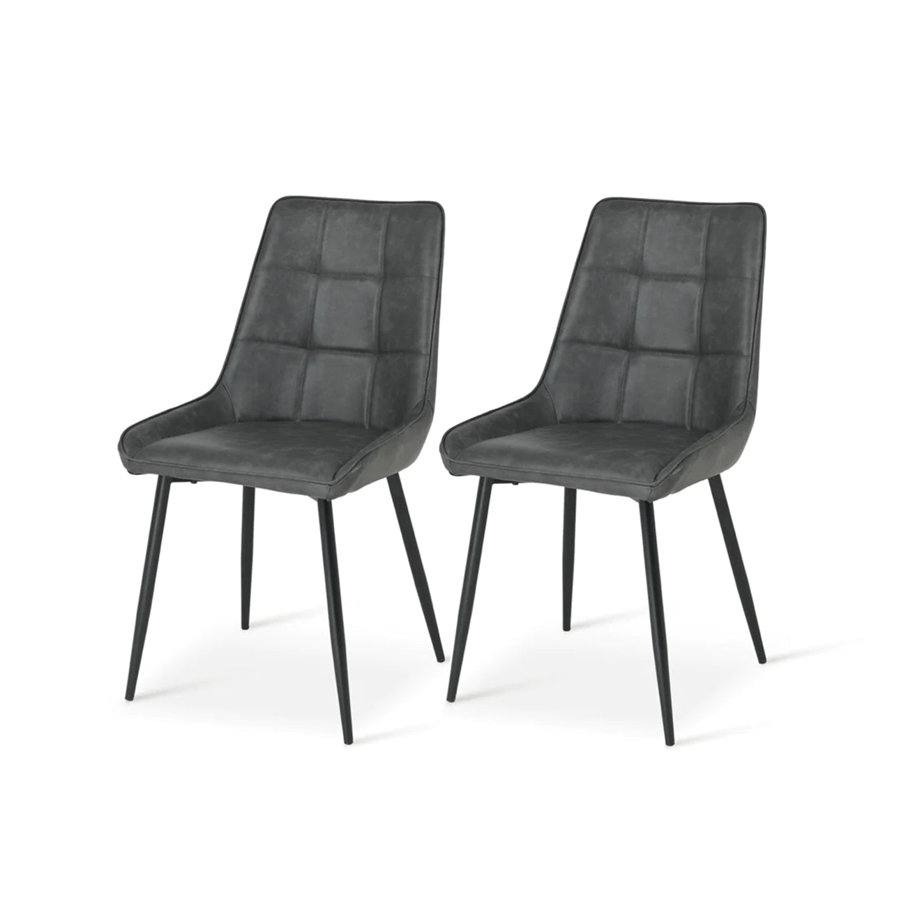 Zack Dining Chairs [Set of 2] [Pu Leather]