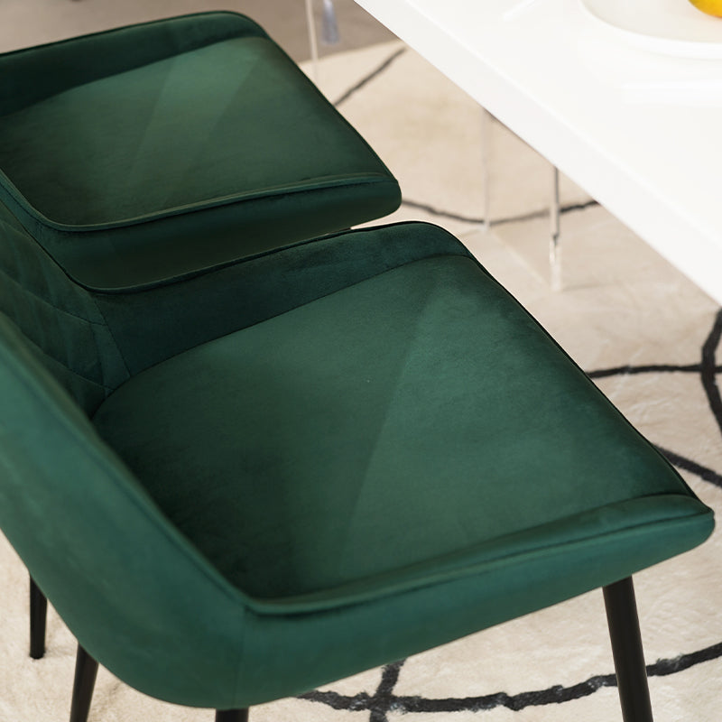 Zack Diamond Dining Chairs [Set of 2] [Pu Leather]