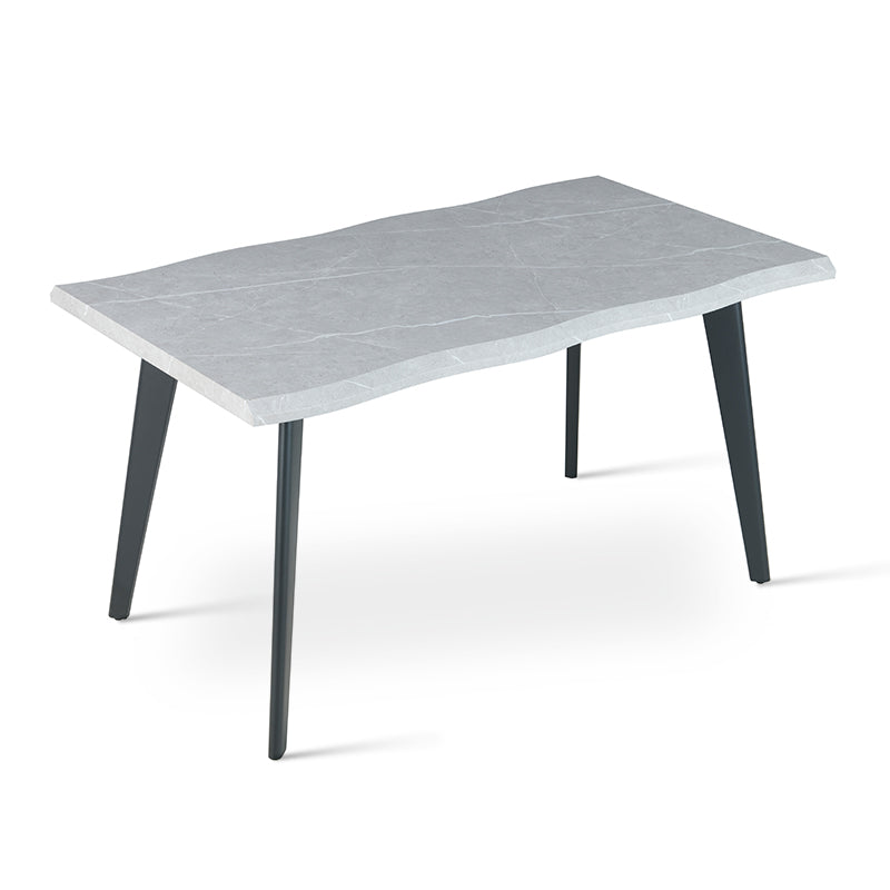 Beatrix Dining Table [Wood] [Grey Marble] [140 cm] [160 cm]