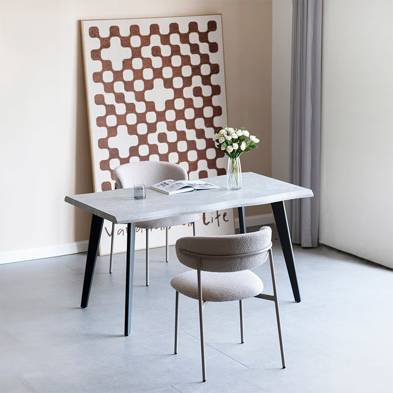 Beatrix Dining Table [Wood] [Grey Marble] [140 cm] [160 cm]