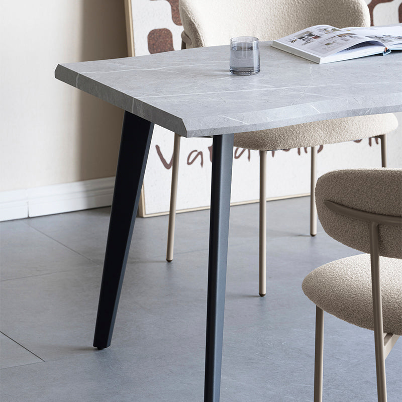 Beatrix Dining Table [Wood] [Grey Marble] [140 cm] [160 cm]