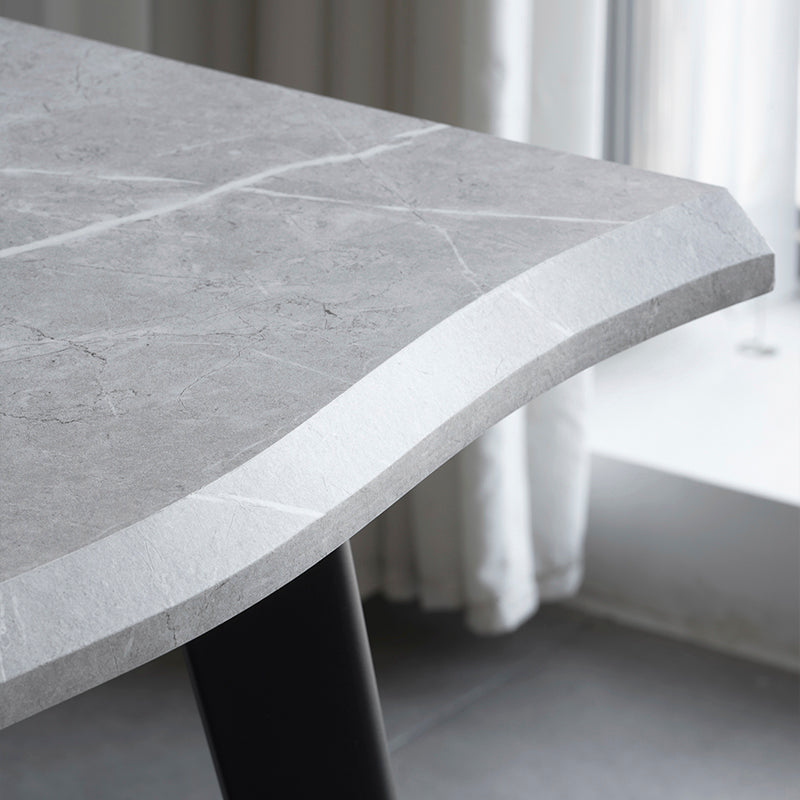 Beatrix Dining Table [Wood] [Grey Marble] [140 cm] [160 cm]