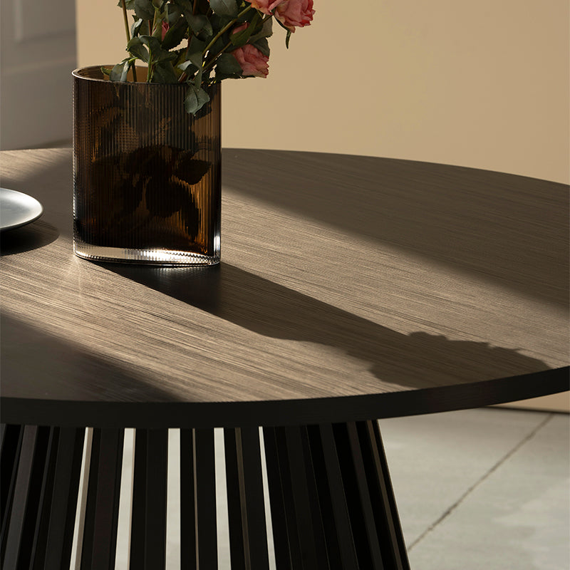 Veronica Round Dining Table [Oak Color] [120 cm]