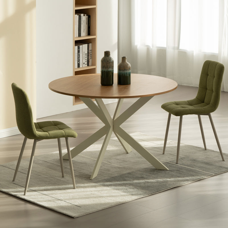 Tilly Round Dining Table [Wood Color] [120 cm]