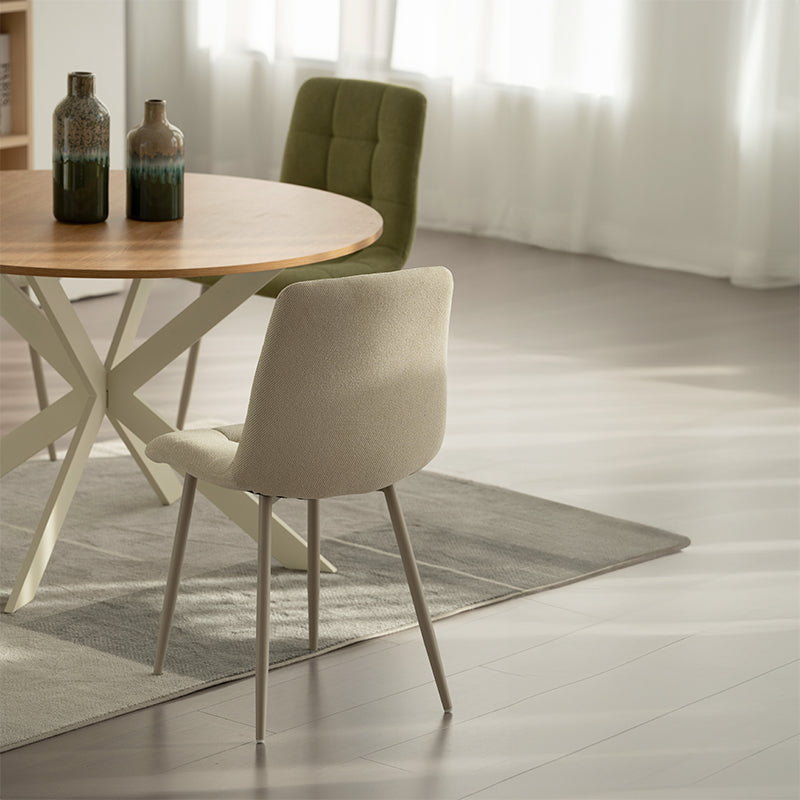 Tilly Round Dining Table & 4 Aoife Dining Chairs [Dining Set]