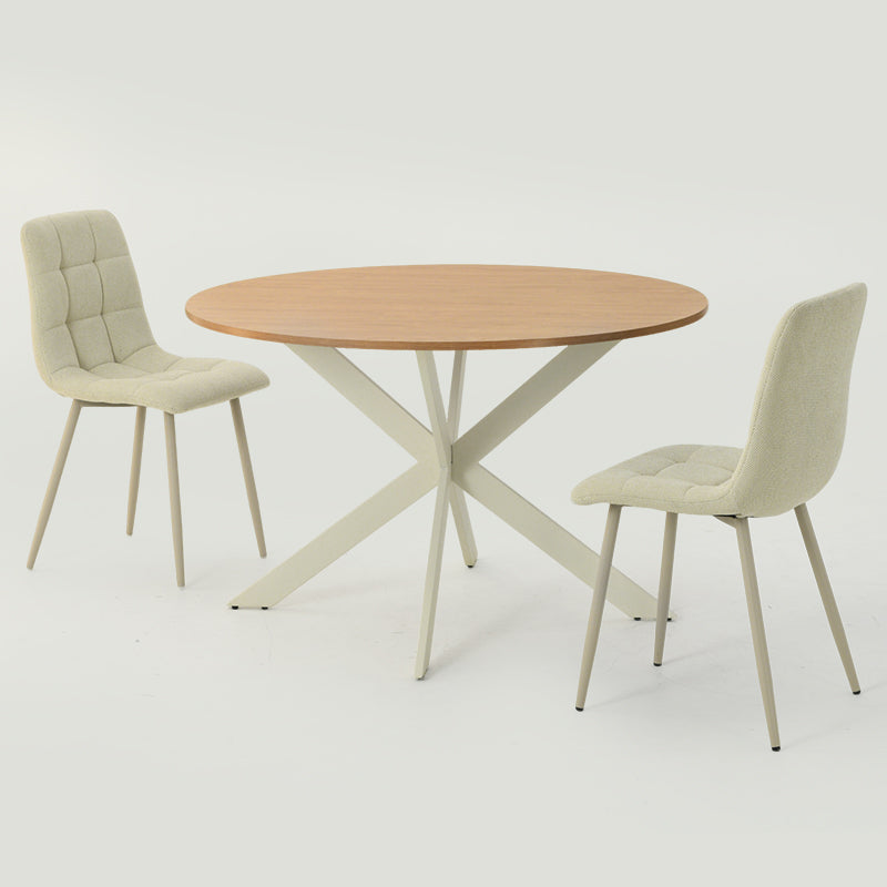 Tilly Round Dining Table & 4 Aoife Dining Chairs [Dining Set]