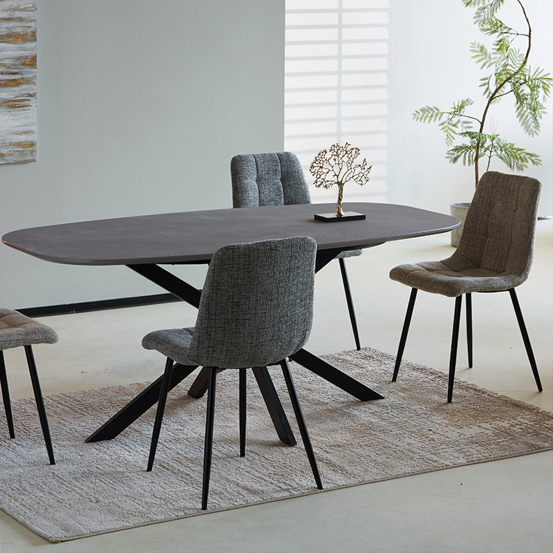 Geena Dining Table [Grey Marble] [180 cm]