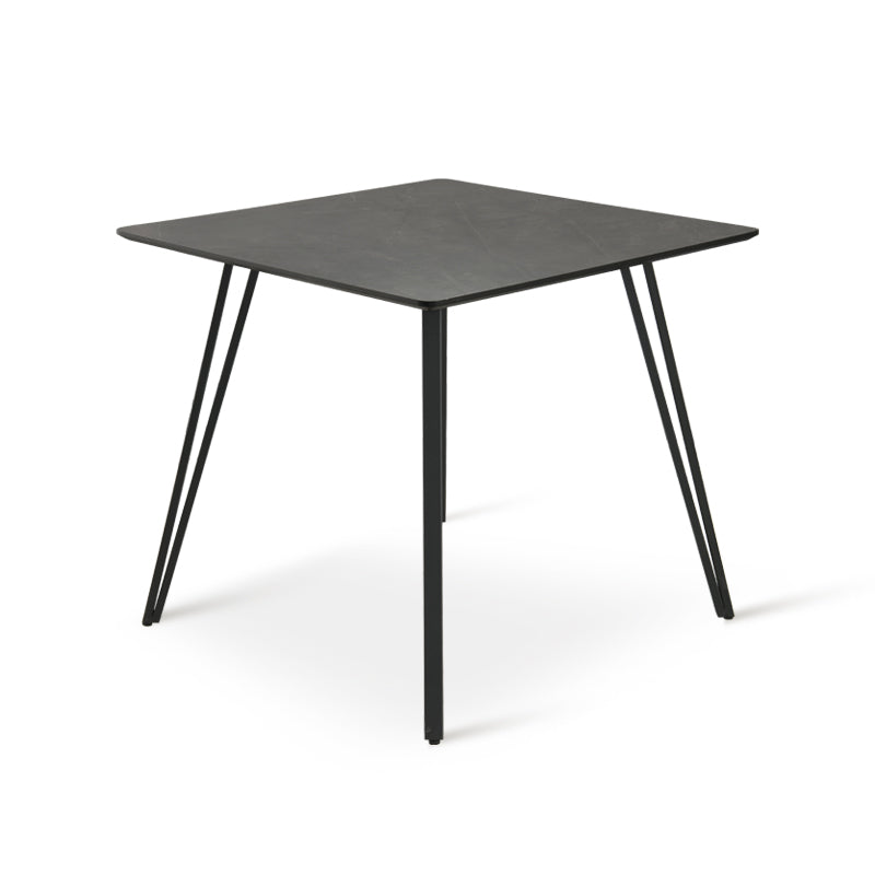 Fareeha Square Dining Table [Grey Marble] [80 cm]