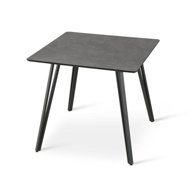 Fareeha Square Dining Table [Grey Marble] [80 cm]